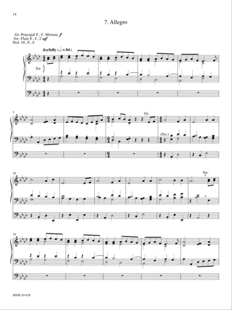 Variations for Organ on How Firm A Foundation Organ scores gallery preview page 9