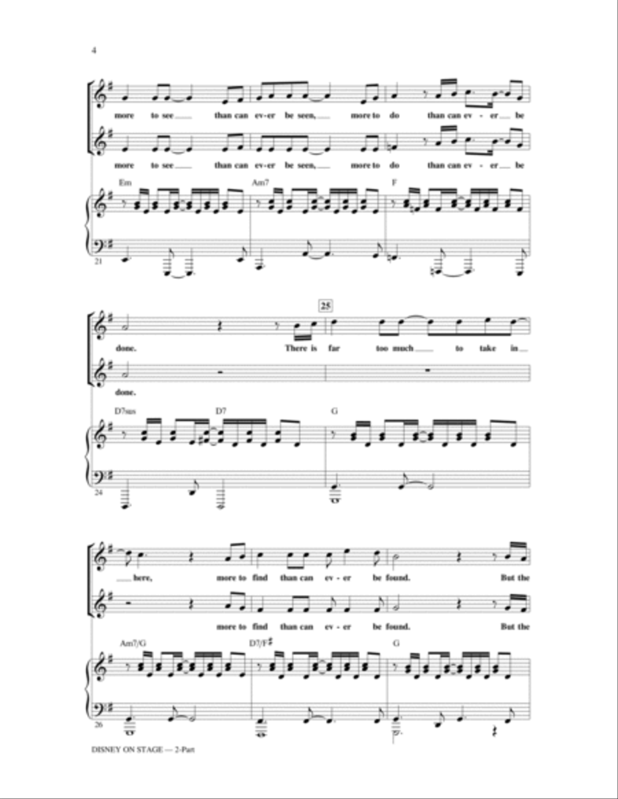 Disney On Stage (Medley) 2-Part scores gallery preview page 3