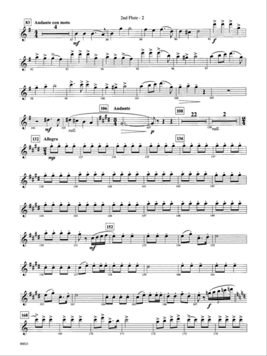 A Christmas Festival: 2nd Flute Full Orchestra scores gallery preview page 2