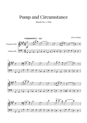 Book cover for Edward Elgar - Pomp and Circumstance (for Clarinet and Cello)