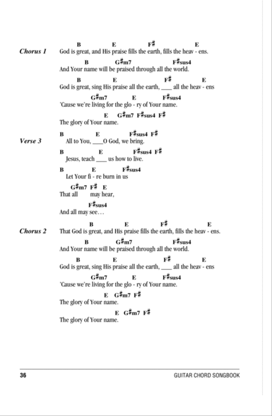 God Is Great God Is Great Acoustic Guitar scores gallery preview page 2