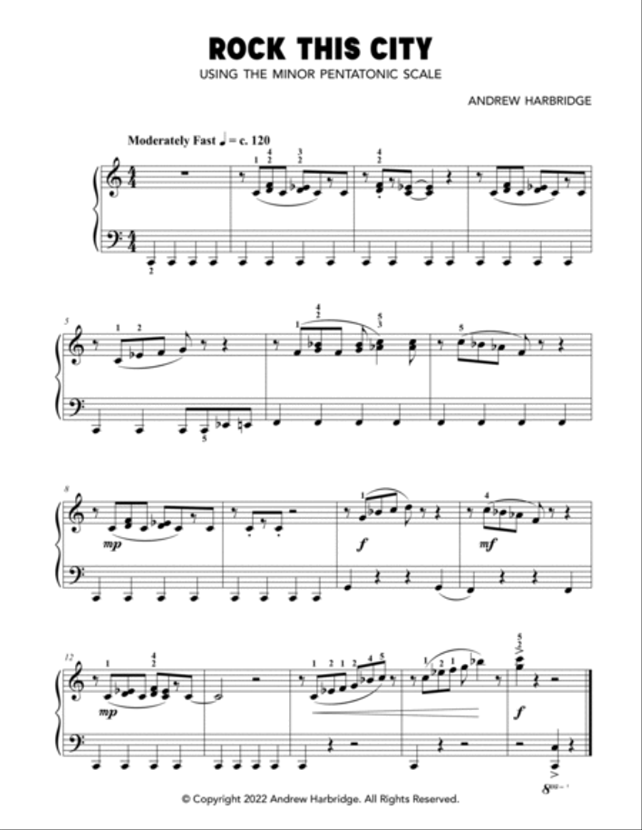 Andrew Harbridge Originals for Level Two Easy Piano scores gallery preview page 5