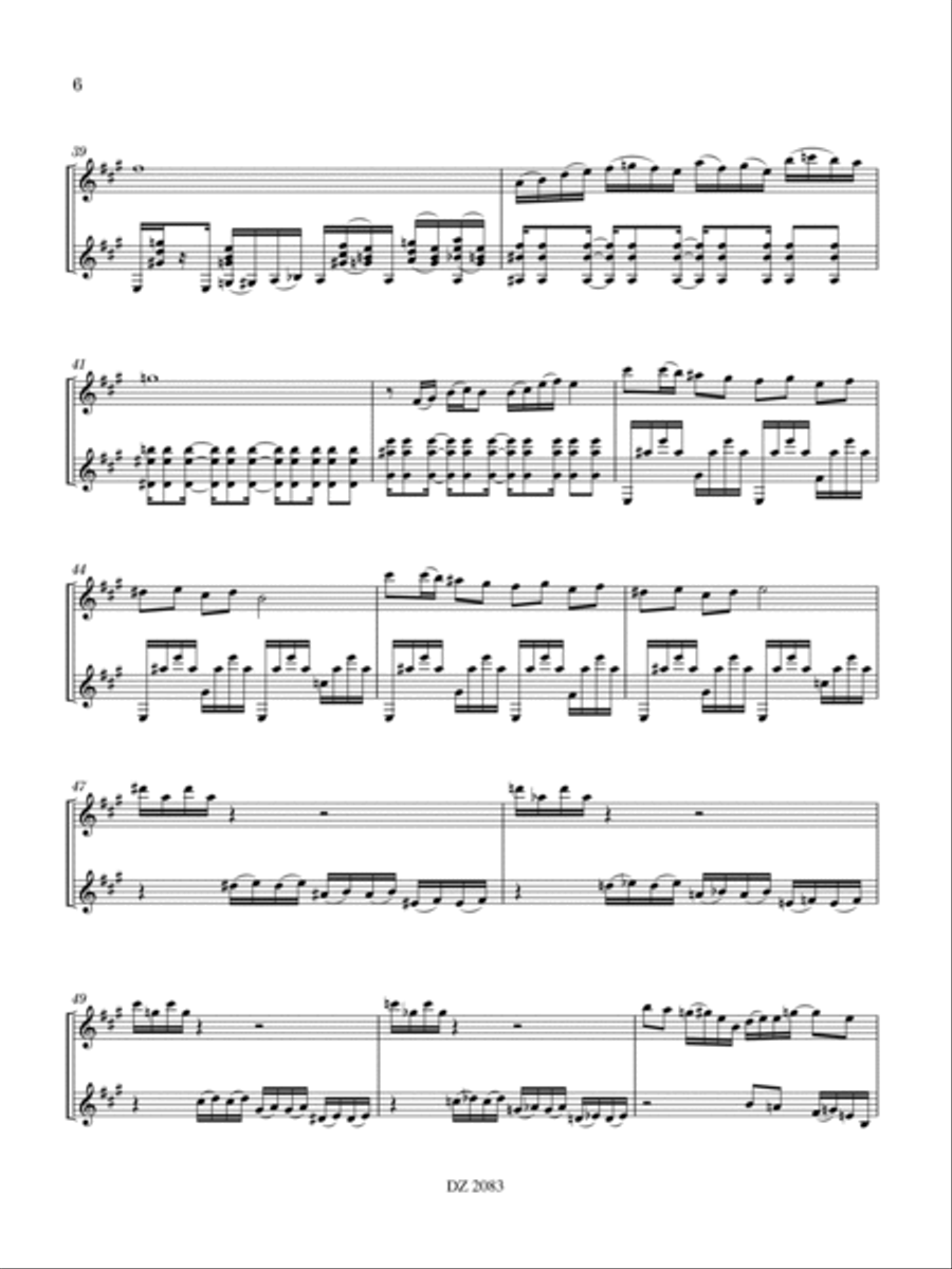 Funky Sonata Electric Guitar scores gallery preview page 6