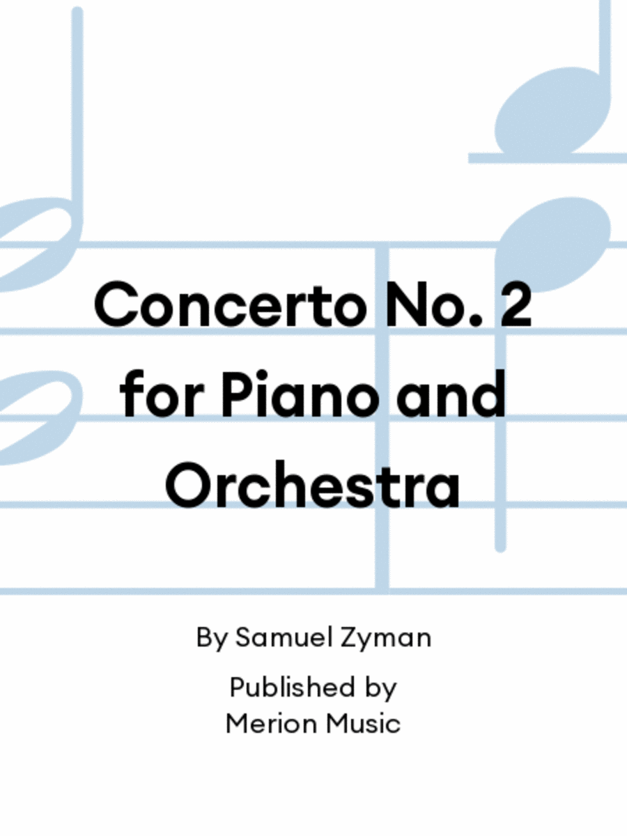 Concerto No. 2 for Piano and Orchestra Orchestra scores gallery preview page 1