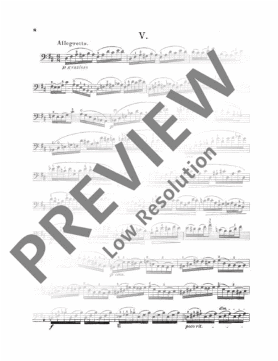 Technology of Violoncello Playing Cello scores gallery preview page 9