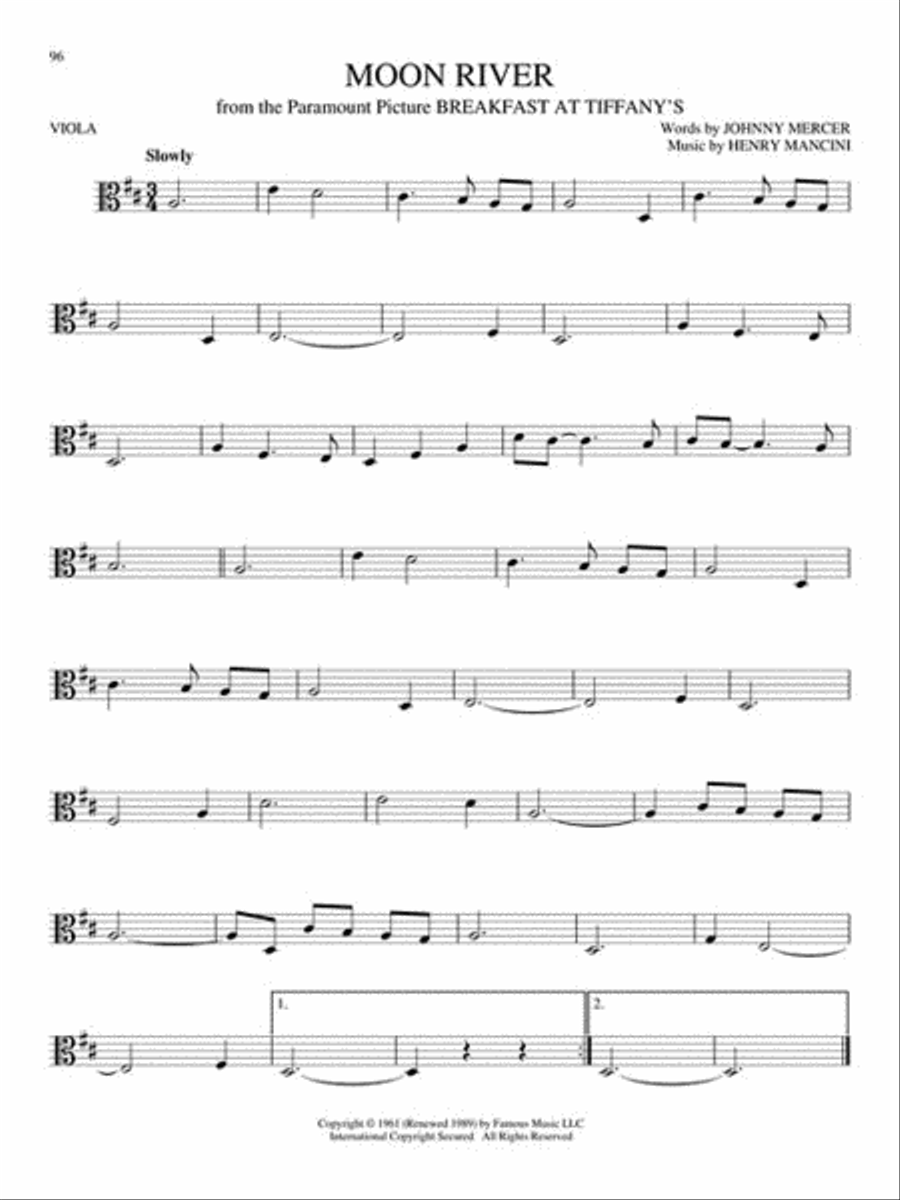 Big Book of Viola Songs Viola Solo scores gallery preview page 4