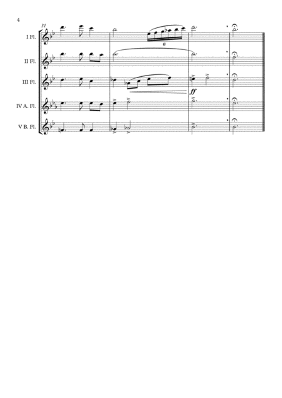 "The Star Spangled Banner" Flute Choir arr. Adrian Wagner image number null