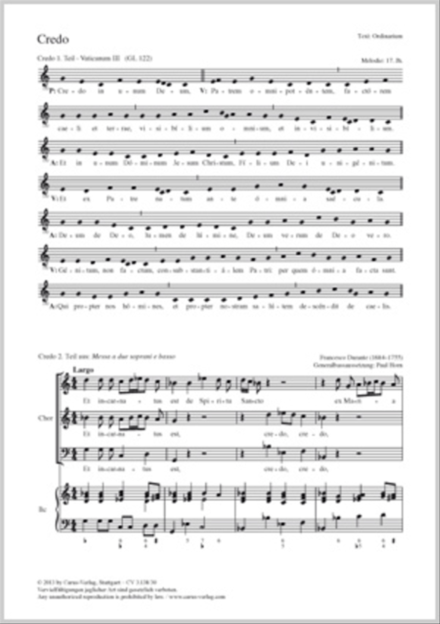Credo 3-Part scores gallery preview page 1