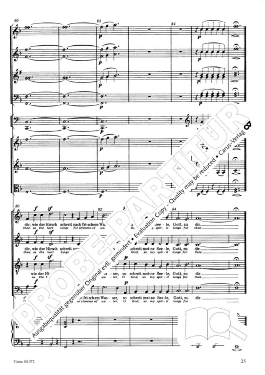 Psalm 42 Psalm 42 4-Part scores gallery preview page 25