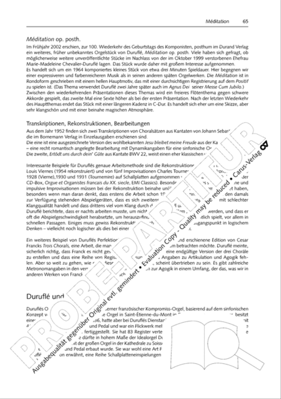Orgelschule zur historischen Auffuhrungspraxis Organ Solo scores gallery preview page 66
