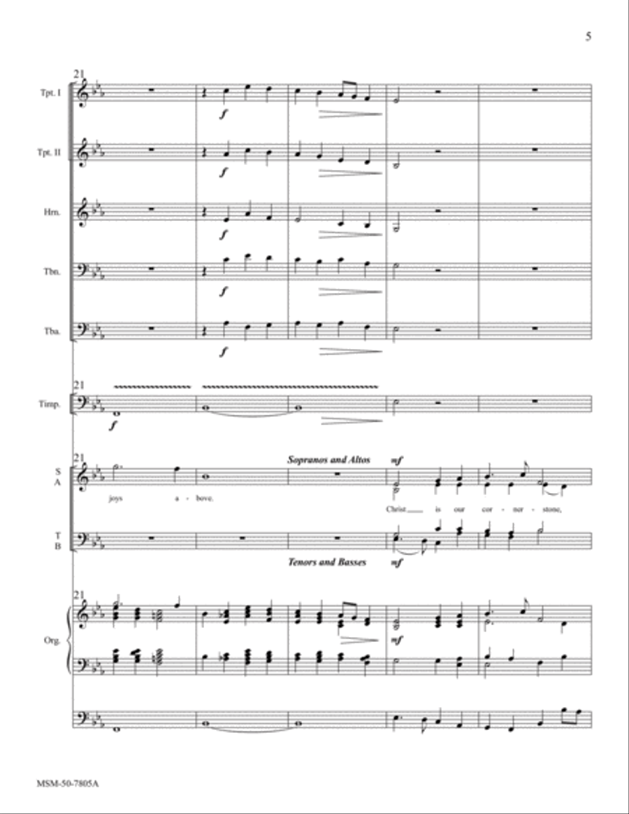 Christ Is Our Cornerstone Choir scores gallery preview page 6