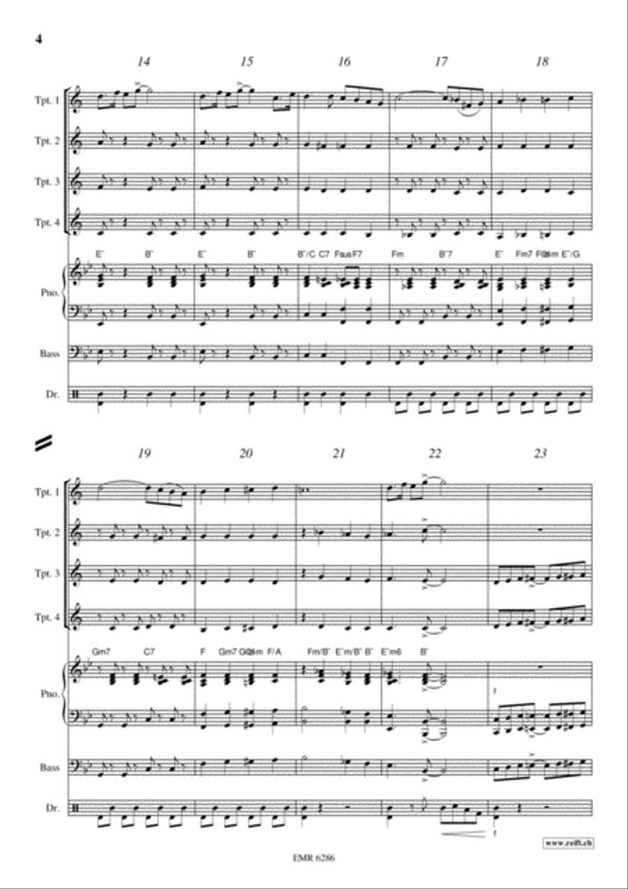 Movie Sequences Trumpet scores gallery preview page 4