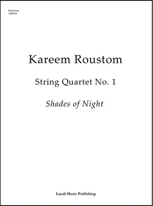 String Quartet No. 1 Shades of Night (Full Score)