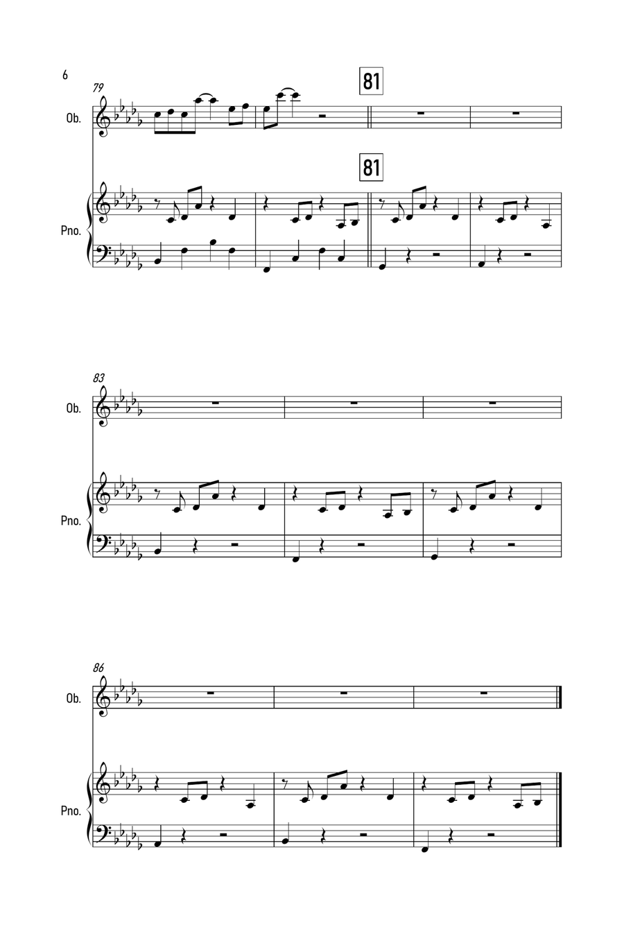 Stay Piano scores gallery preview page 6