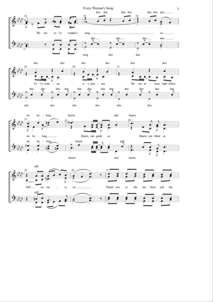 Every Woman's Song SSAA scores gallery preview page 3