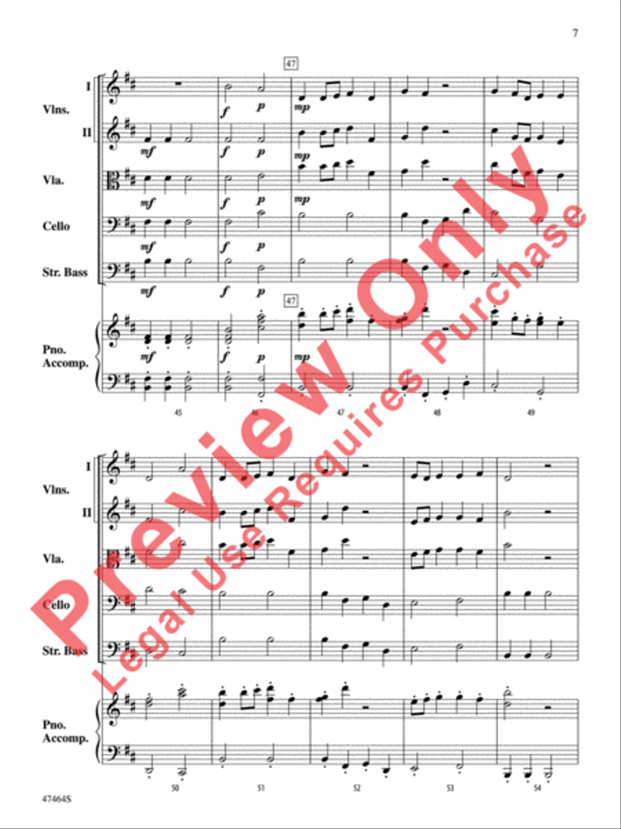 A Russian Winter String Orchestra scores gallery preview page 8