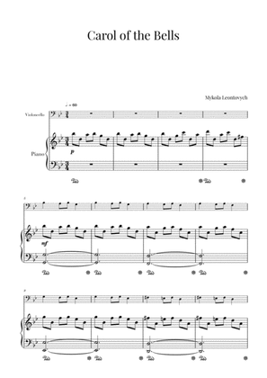 Carol of the Bells (for Cello and Piano)