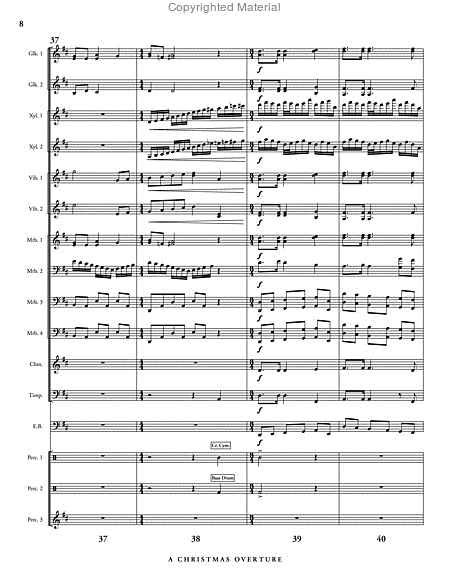 Christmas Overture, A (score & parts) image number null