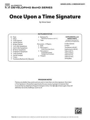 Once Upon a Time Signature: Score