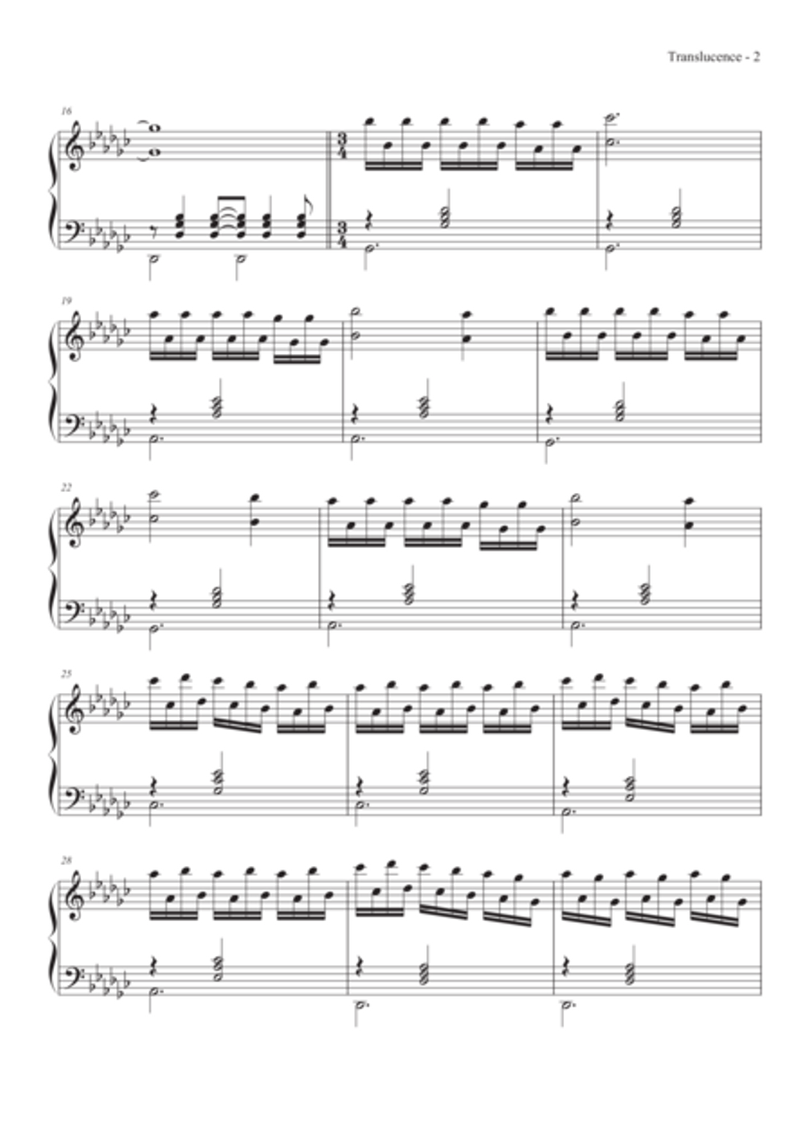 Translucence Translucence Piano Solo scores gallery preview page 4