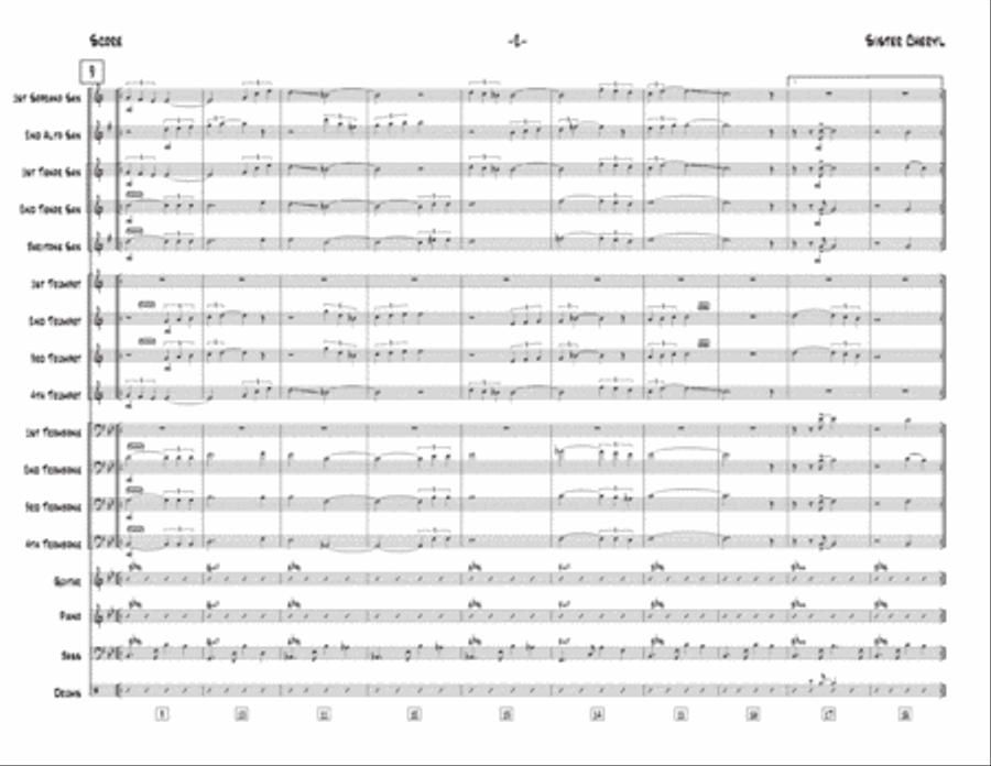 Sister Cheryl Sister Cheryl Jazz Ensemble scores gallery preview page 3