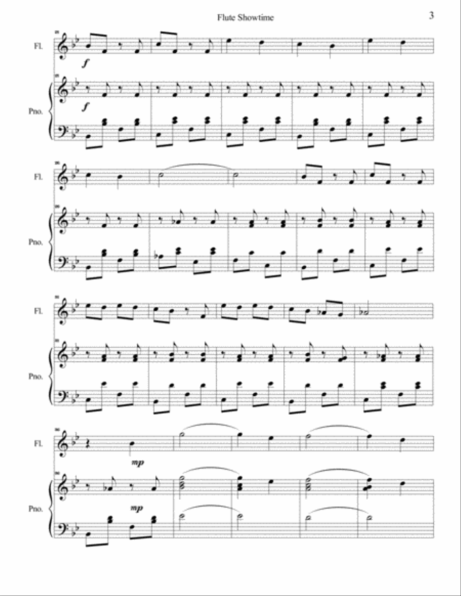 Flue Showtime Flue Showtime Flute Solo scores gallery preview page 3