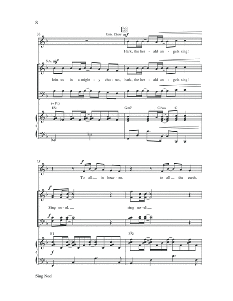 Sing Noel Sing Noel 4-Part scores gallery preview page 8