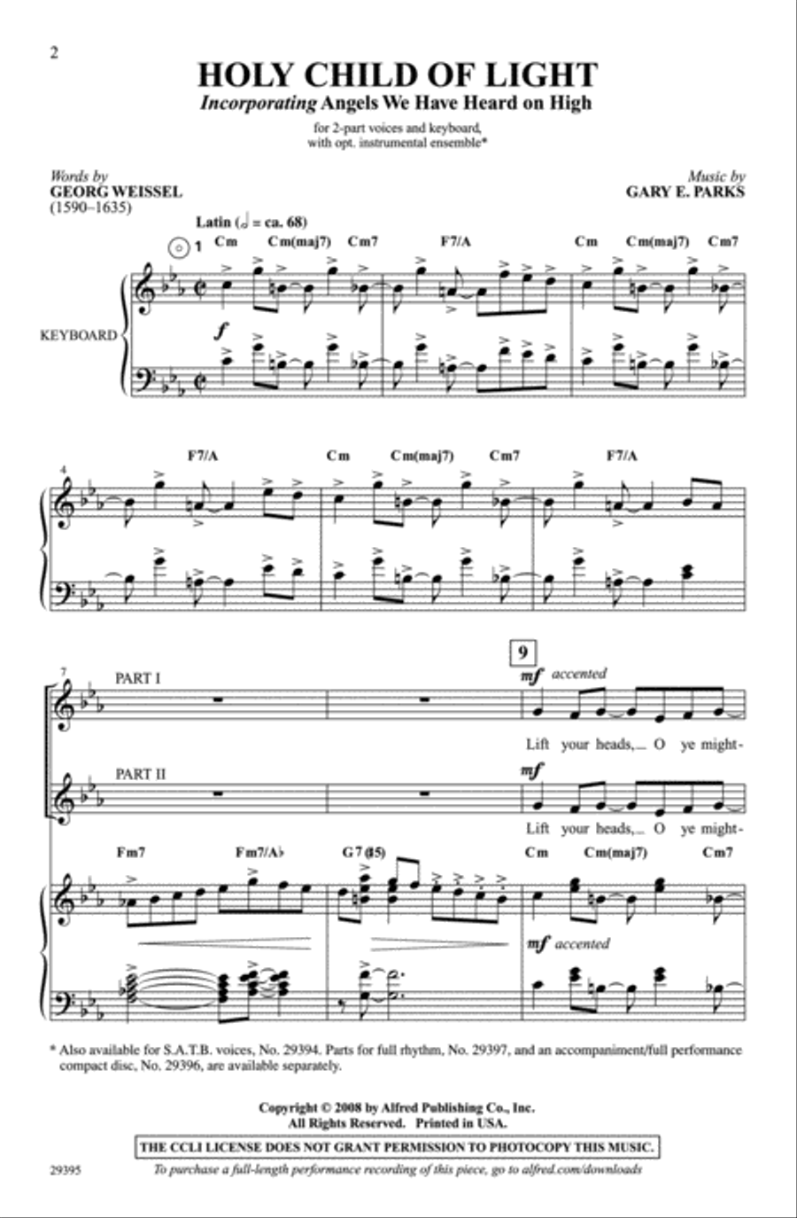 Holy Child of Light 2-Part scores gallery preview page 2