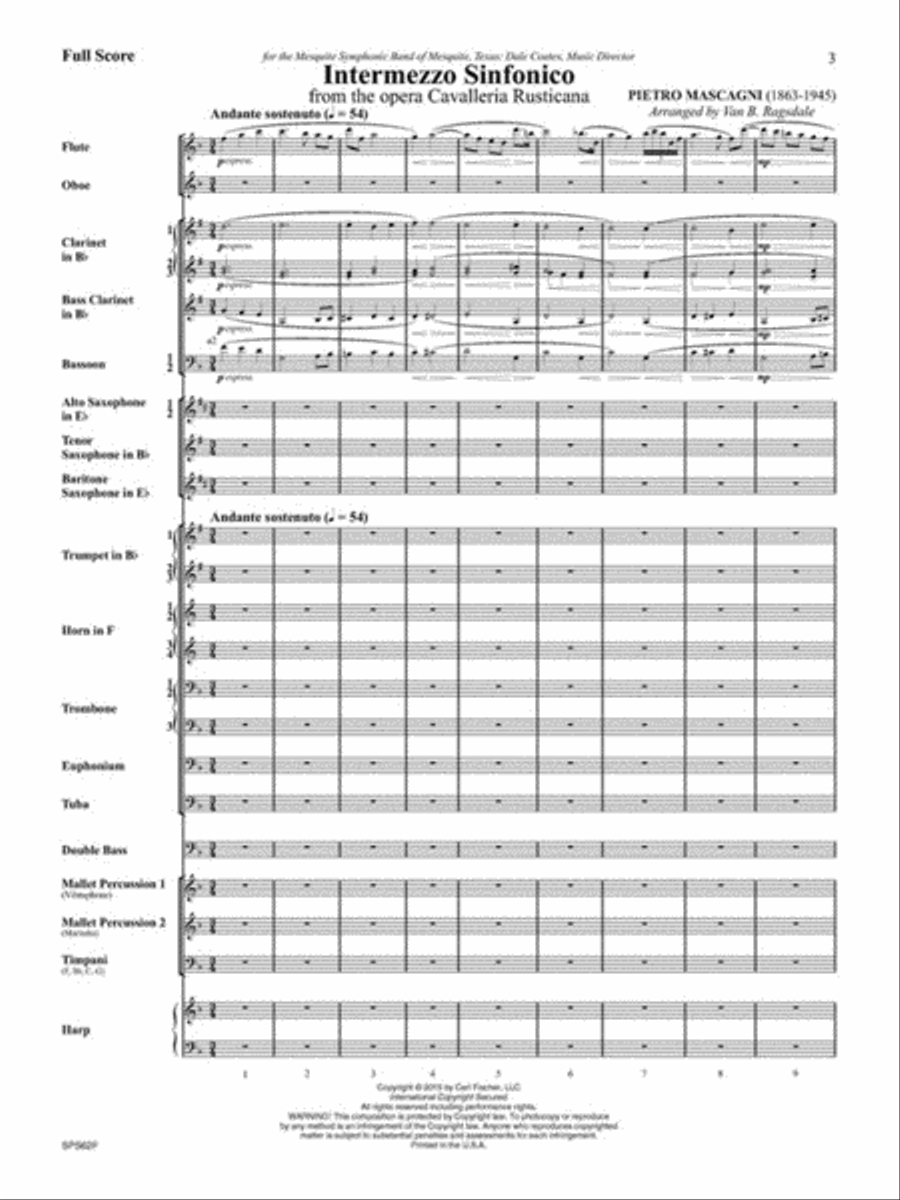 Intermezzo Sinfonico Concert Band scores gallery preview page 2