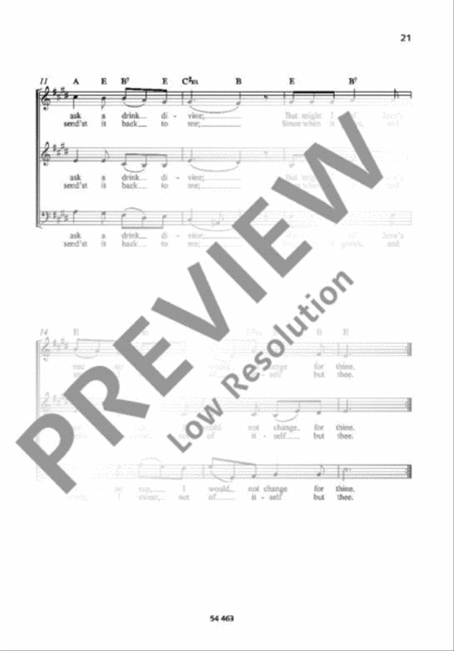 Drink To Me Only With Thine Eyes A Cappella scores gallery preview page 3