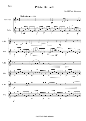 Petite Ballade for alto flute and guitar