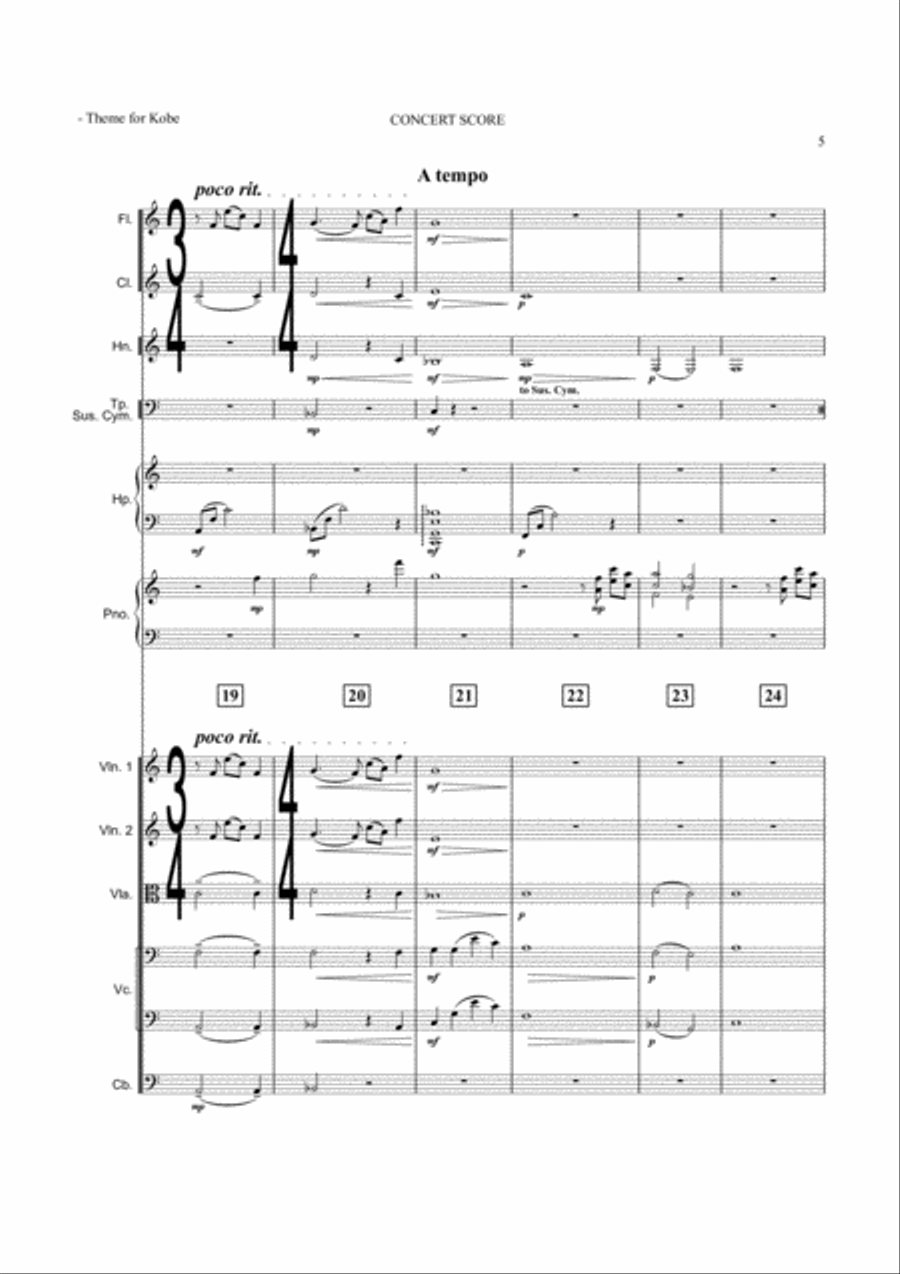 Theme for Kobe Chamber Orchestra scores gallery preview page 5