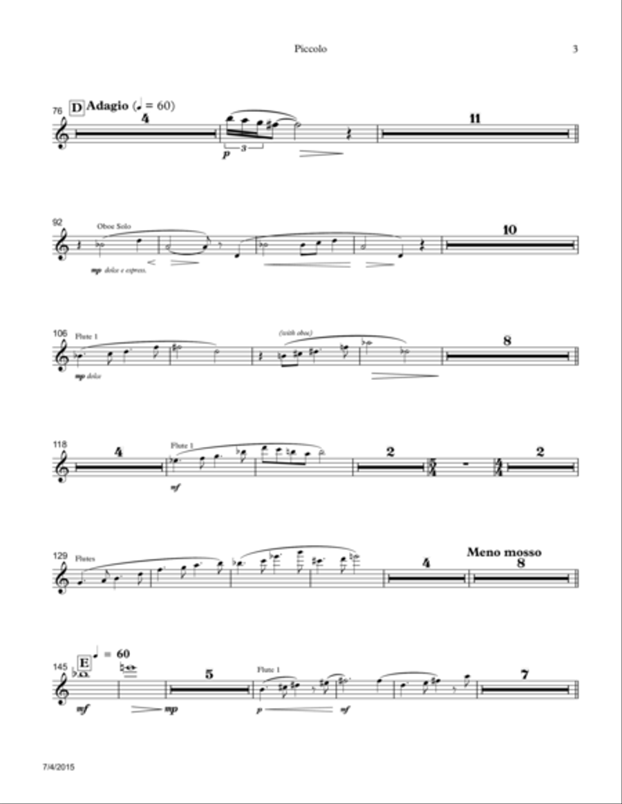 Orbit: A Symphonic Fantasy Full Orchestra scores gallery preview page 3