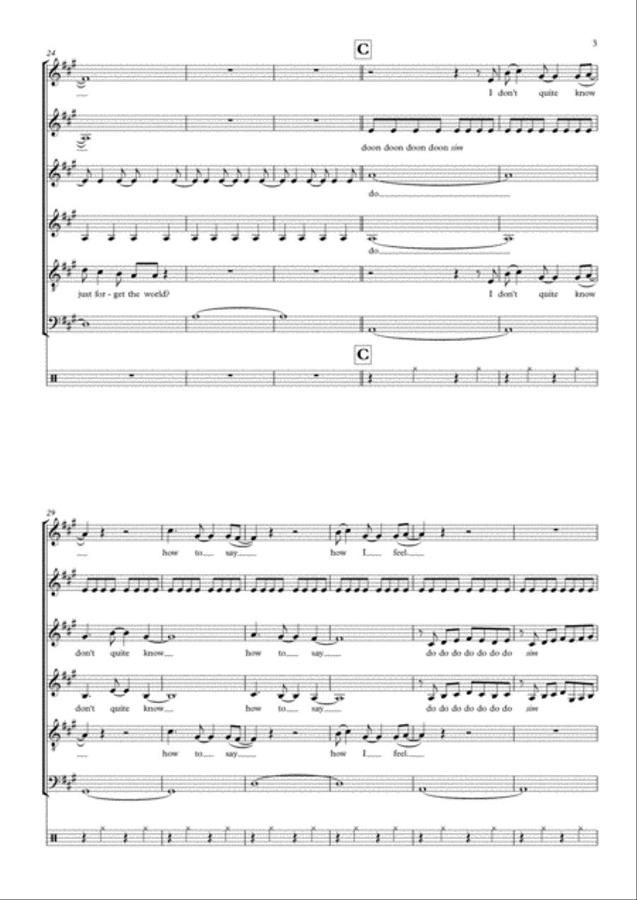 Chasing Cars 4-Part scores gallery preview page 3