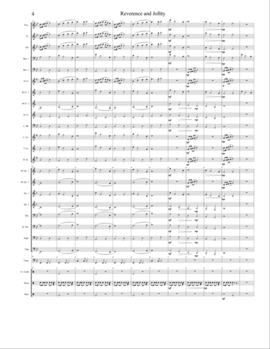Reverence and Jollity Reverence and Jollity Concert Band scores gallery preview page 4