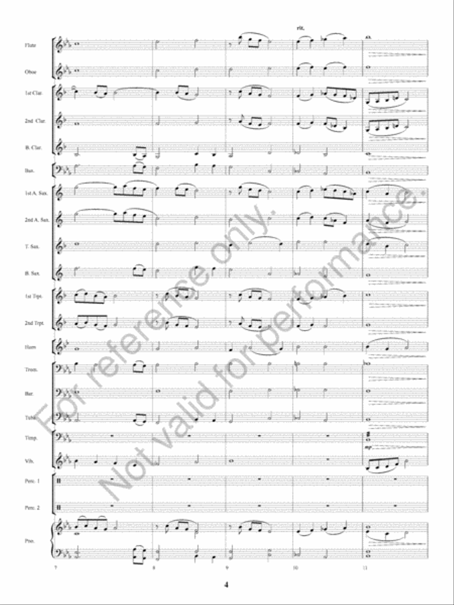 Spirits Of The Heavens Concert Band scores gallery preview page 5