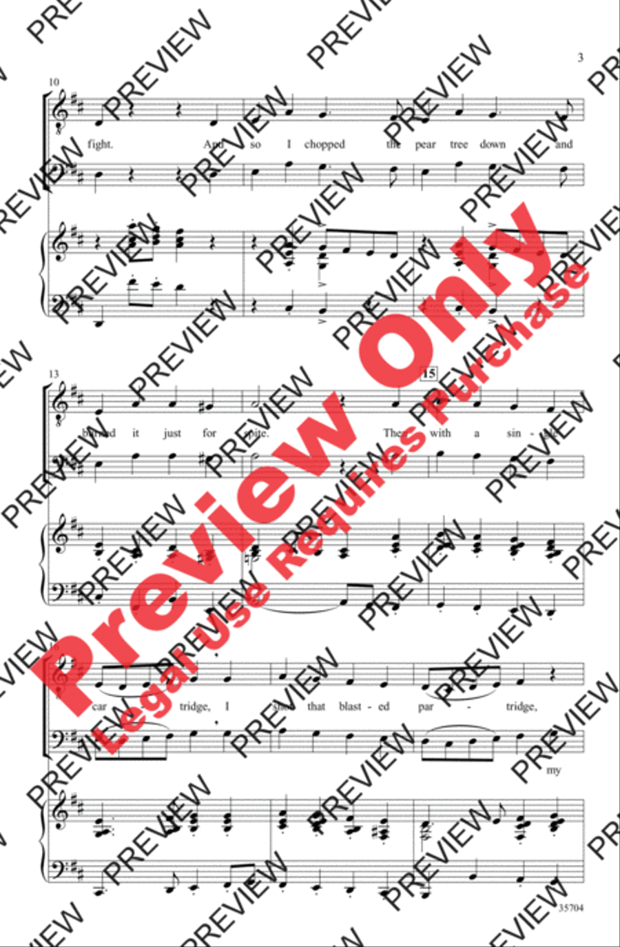 The Twelve Days After Christmas Men's Choir scores gallery preview page 14