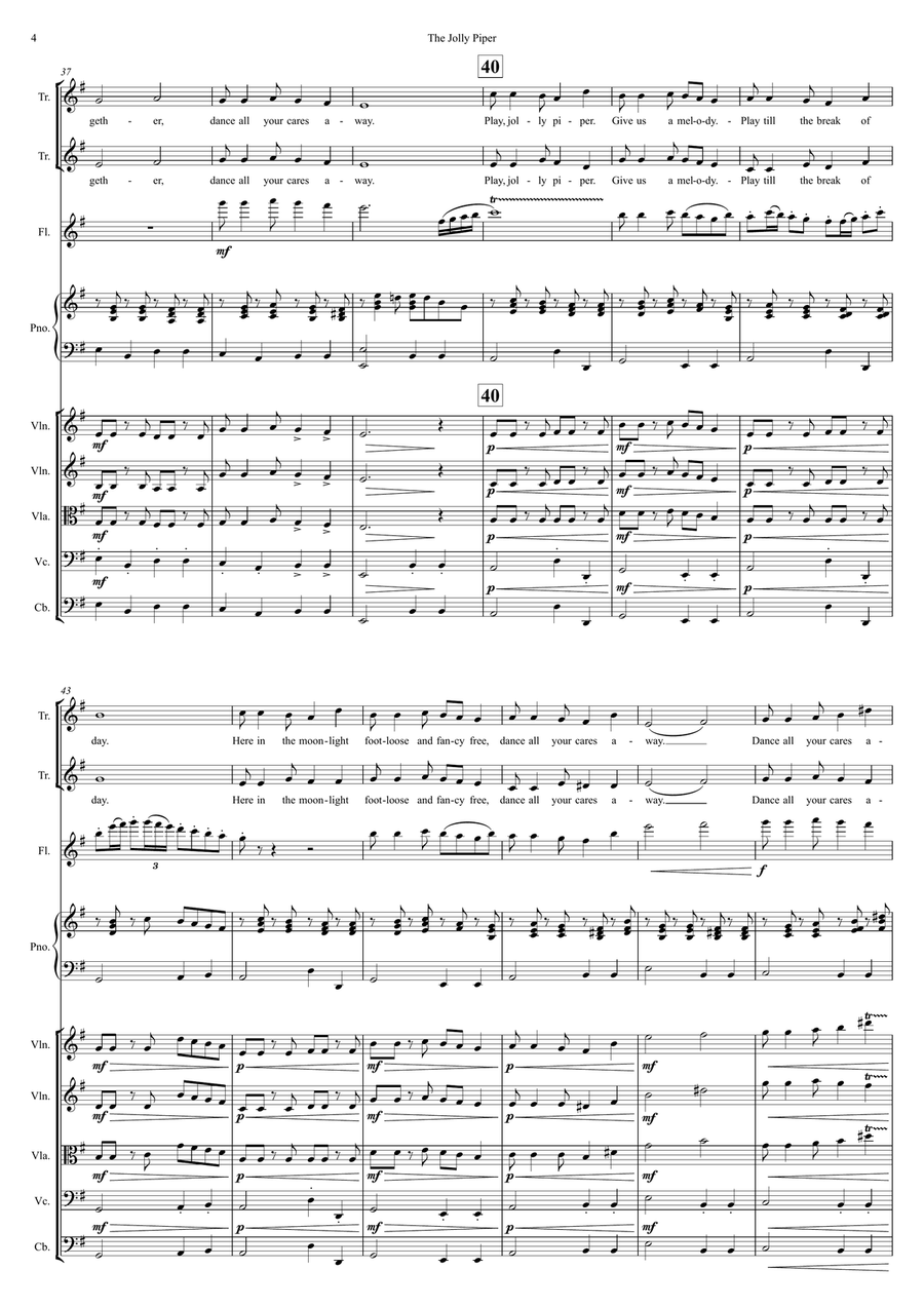The Jolly Piper The Jolly Piper Small Ensemble scores gallery preview page 6