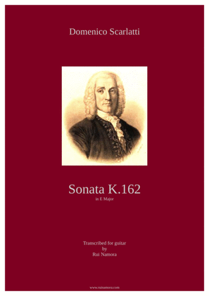 Book cover for Sonata K.162 in E major