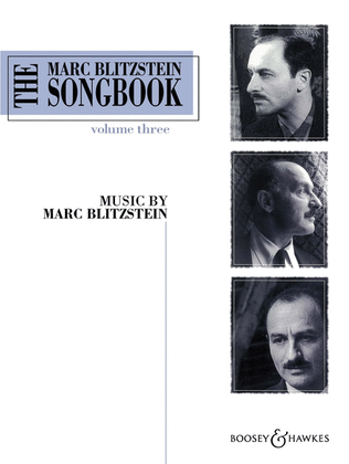 Book cover for The Marc Blitzstein Songbook - Volume 3