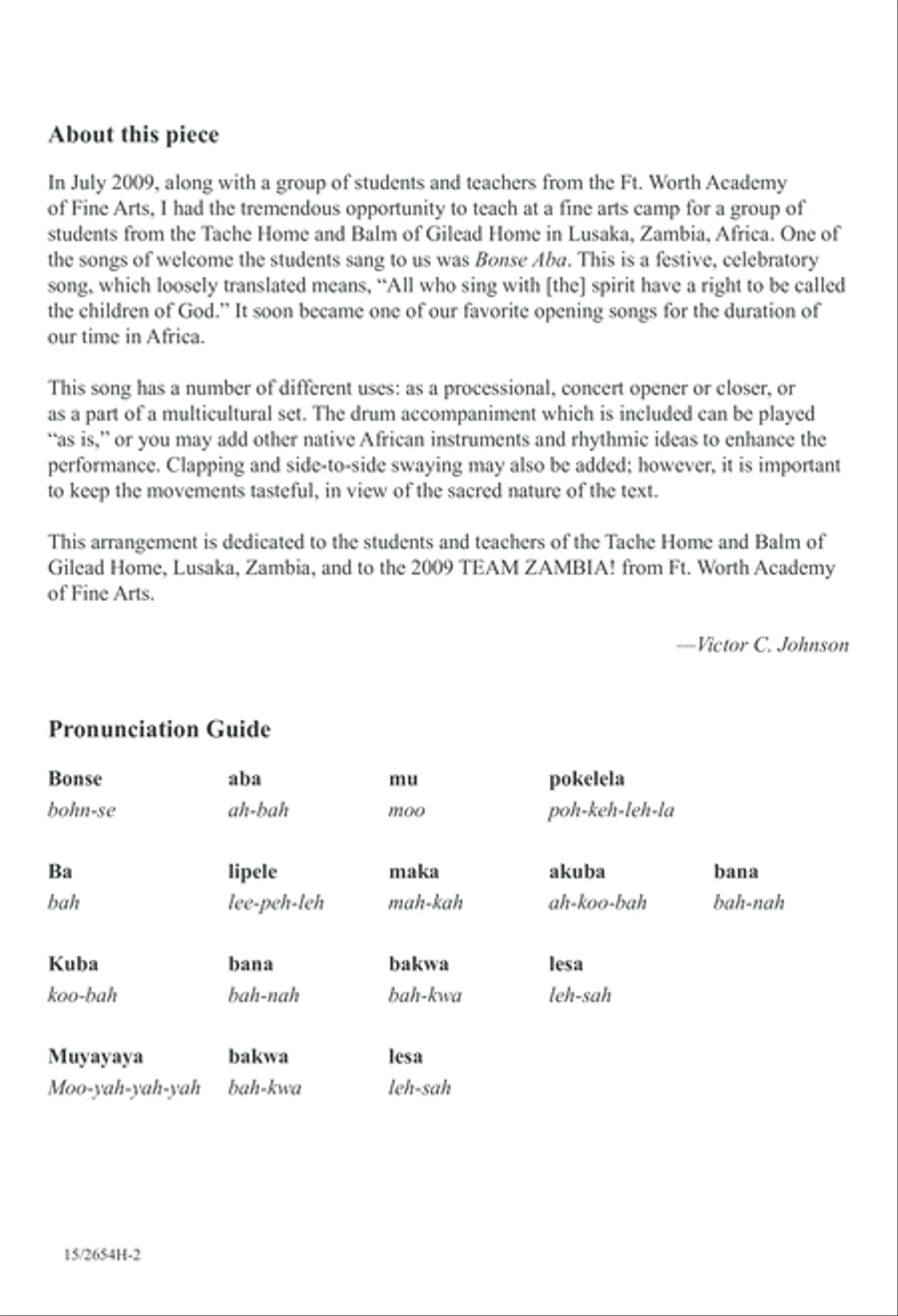 Bonse Aba A Cappella scores gallery preview page 3