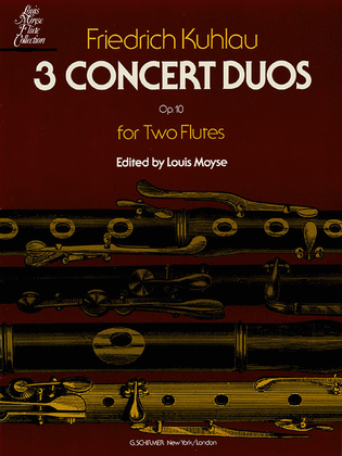 Book cover for 3 Concert Duos, Op. 10b