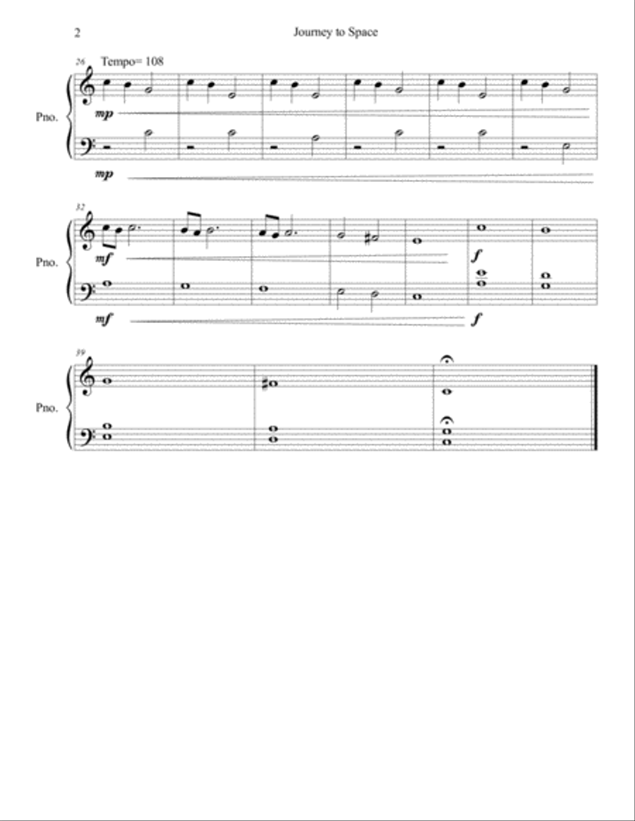 Mission to Space (Piano Collection) Piano Solo scores gallery preview page 4