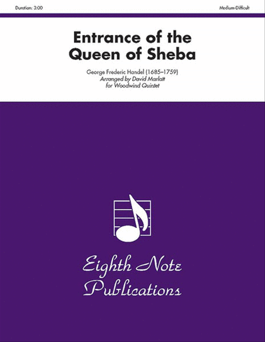 Entrance of the Queen of Sheba Woodwind Quintet scores gallery preview page 1
