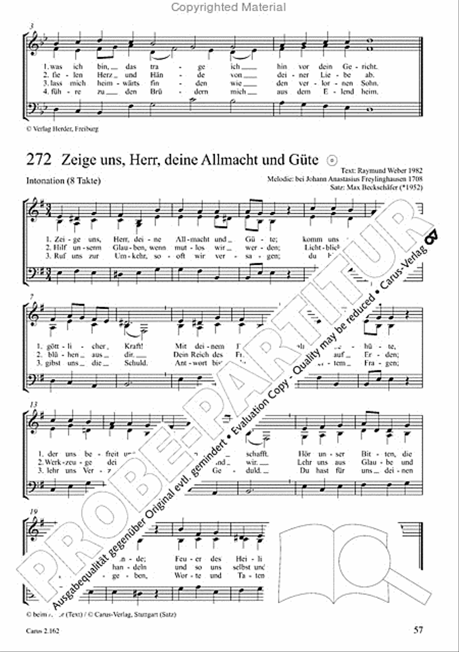 Chorbuch Gotteslob SAM 3-Part scores gallery preview page 58