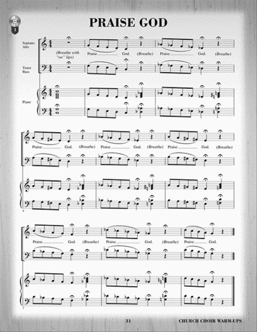 Church Choir Warm-Ups Choir scores gallery preview page 7