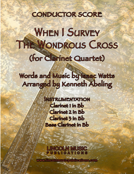 When I Survey the Wondrous Cross (Clarinet Quartet) image number null
