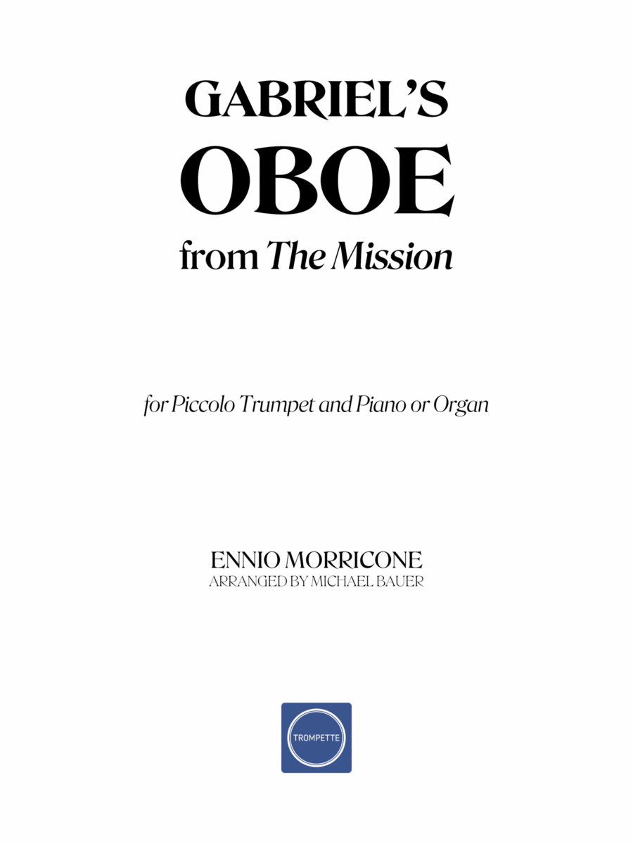 Gabriel's Oboe Piccolo Trumpet scores gallery preview page 1