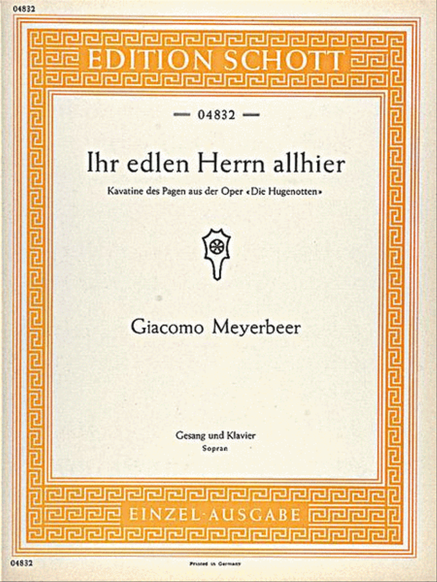 Die Hugenotten Soprano Voice scores gallery preview page 1