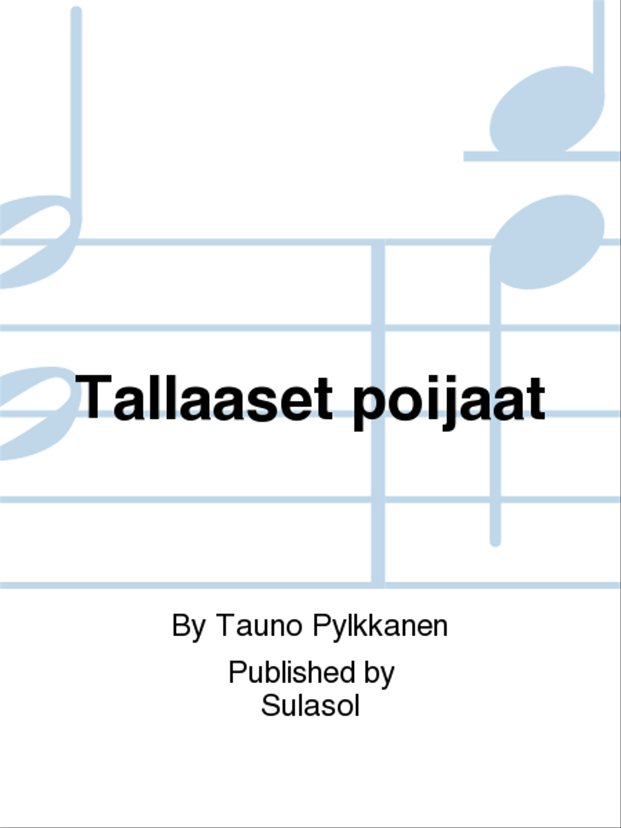 Tällääset poijaat Men's Choir scores gallery preview page 1